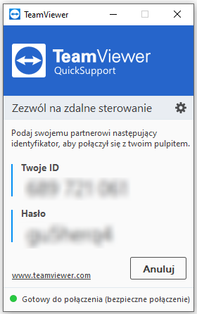 team viewer okno